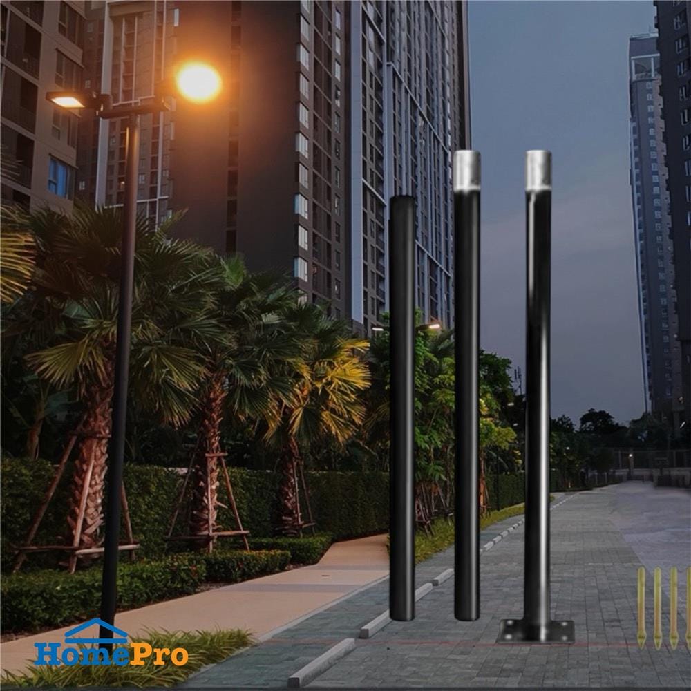 เสาไฟ SOLAR LUMAX 74-00091 3 เมตร สีดำ