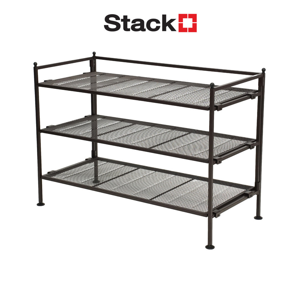 ชั้นวางรองเท้า 3 ชั้น STACKO TRIO 67.3x30.9x48.5 ซม. สีน้ำตาล