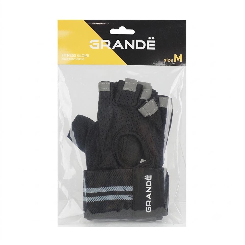 ถุงมือออกกำลังกาย GRANDE SIZE M สีดำ