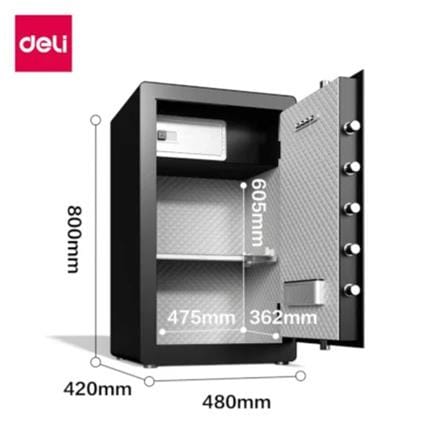ตู้นิรภัย FINGERPRINT DELI AE803-WH-01 สีขาว_6