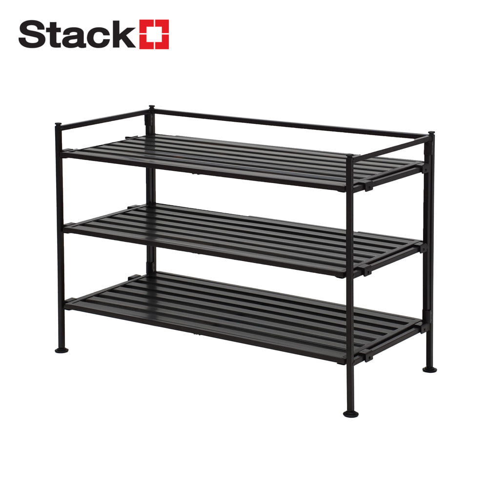 ชั้นวางรองเท้า 3 ชั้น STACKO VRIO 67.3x30.9x48.5 ซม. สีน้ำตาล_1