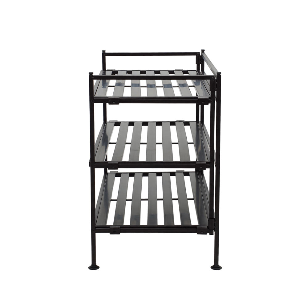 ชั้นวางรองเท้า 3 ชั้น STACKO VRIO 67.3x30.9x48.5 ซม. สีน้ำตาล