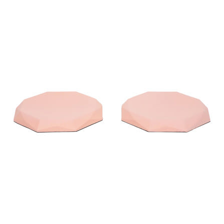 แผ่นรองหัวเข่าและข้อศอกสำหรับโยคะ GRANDE สีชมพู (ชุด 2 ชิ้น)_3