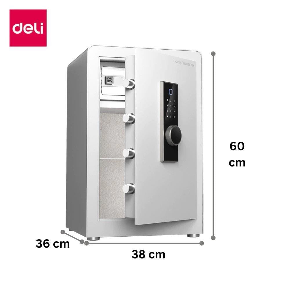 ตู้นิรภัย FINGERPRINT DELI VS4552-WH-01 สีขาว