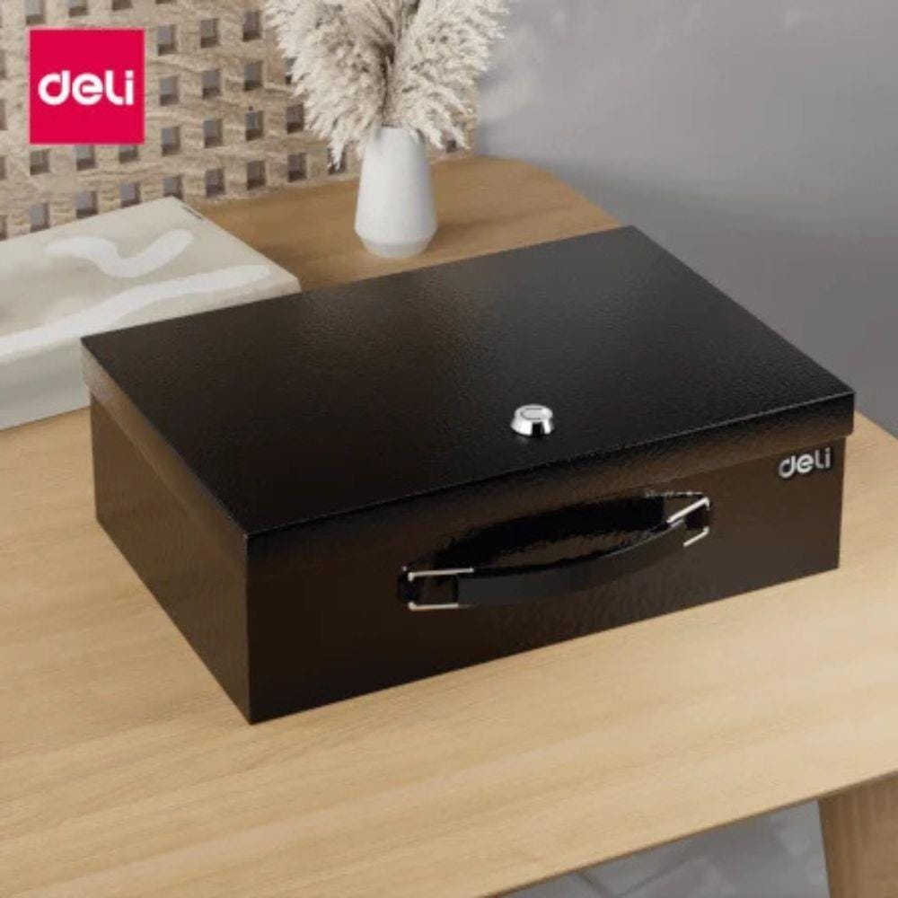 กล่องนิรภัย DELI ET612-BK-01 สีดำ