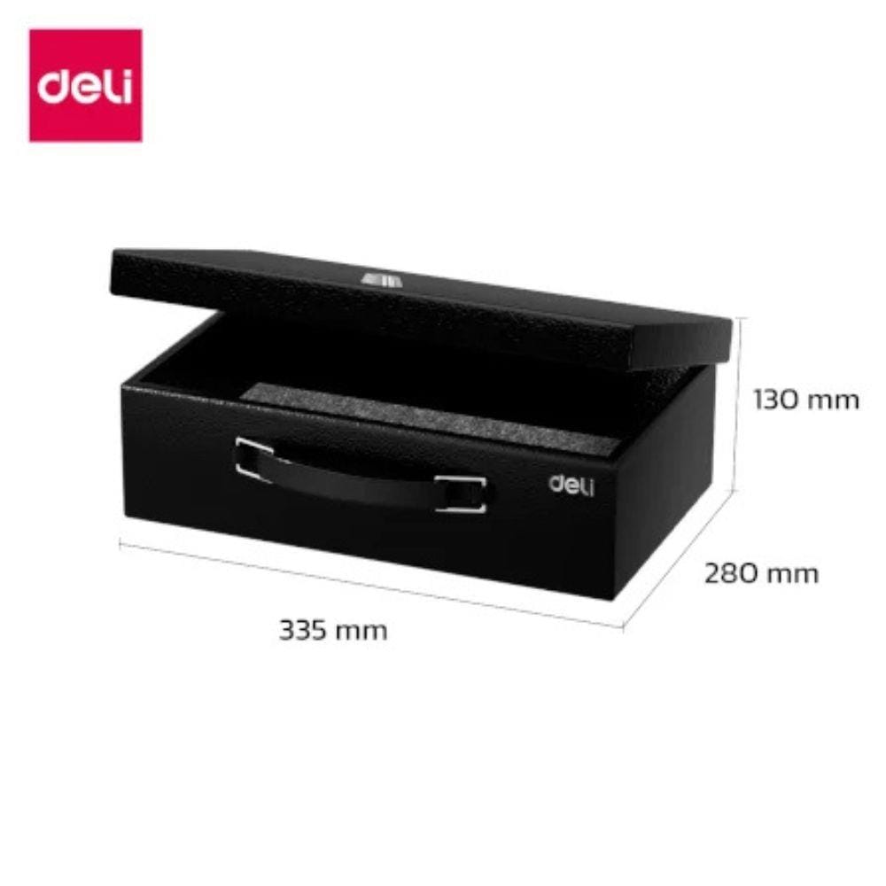 กล่องนิรภัย DELI ET612-BK-01 สีดำ