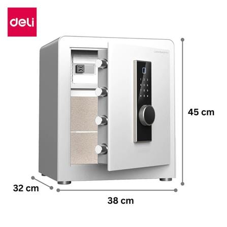 ตู้นิรภัย FINGERPRINT DELI VS4551-WH-01 สีขาว_7
