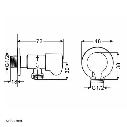 สต๊อปวาล์ว 1 ทาง RASLAND RA C321-CR-112233_9