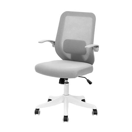 เก้าอี้สำนักงาน DELI KF219-WH-01 สีขาว/เทา_0
