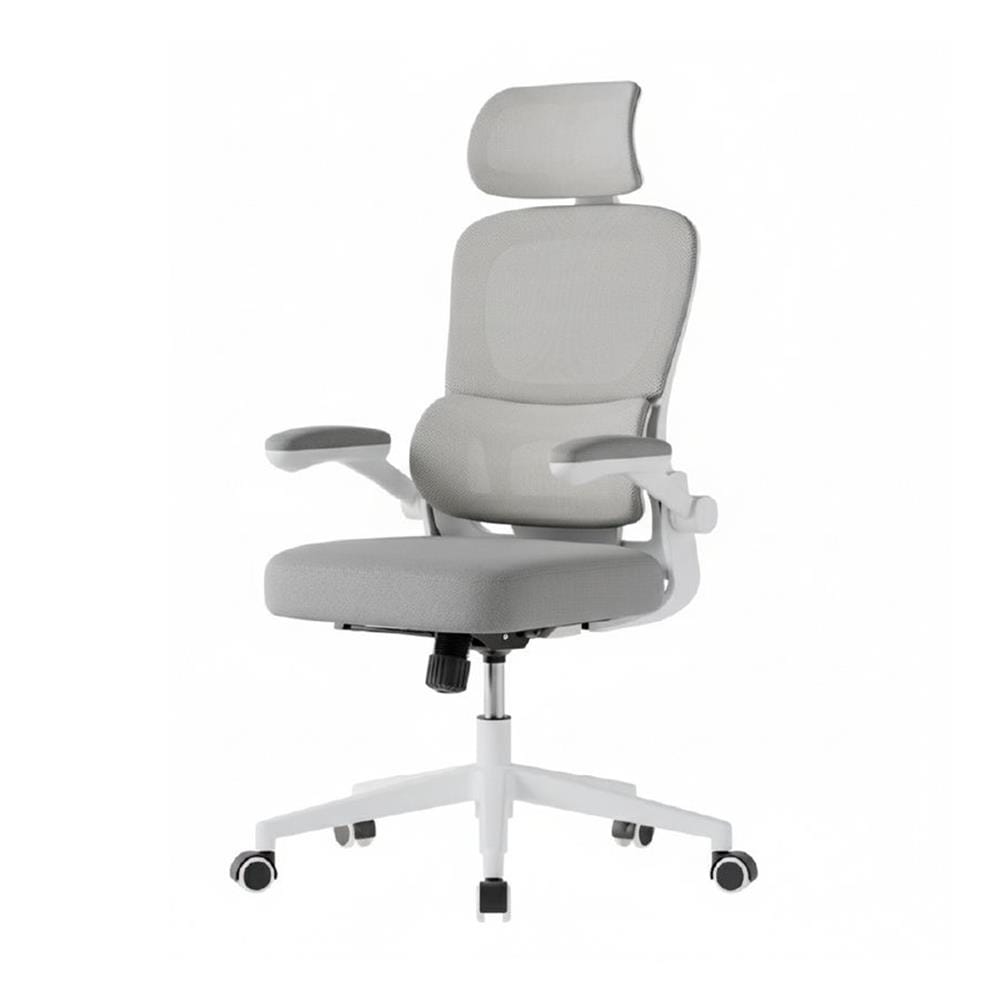 เก้าอี้สำนักงาน DELI KF250-WH-01 สีขาว/เทา