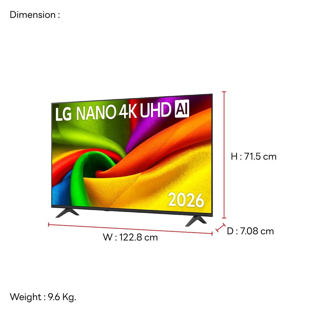 ทีวีแอลอีดี 55 นิ้ว LG (4K, NANOCELL, SMART TV) 55NU855BPSA 2026