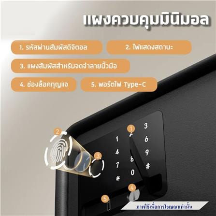 ตู้นิรภัย ELECTRONIC LOCKSWORTH VS4523-BL-01 สีน้ำเงิน_2