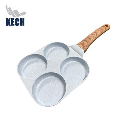 กระทะ 4 ช่อง 18 ซม. KECH CERAMIC IH สีฟ้า_0