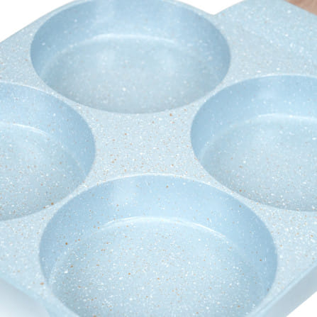 กระทะ 4 ช่อง 18 ซม. KECH CERAMIC IH สีฟ้า_1