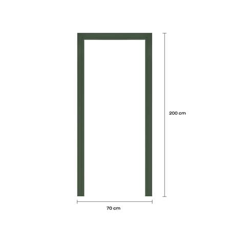 วงกบประตูโพลีสไตรีน LINEDEKOR 70x200 ซม. สีเขียวเข้ม_3