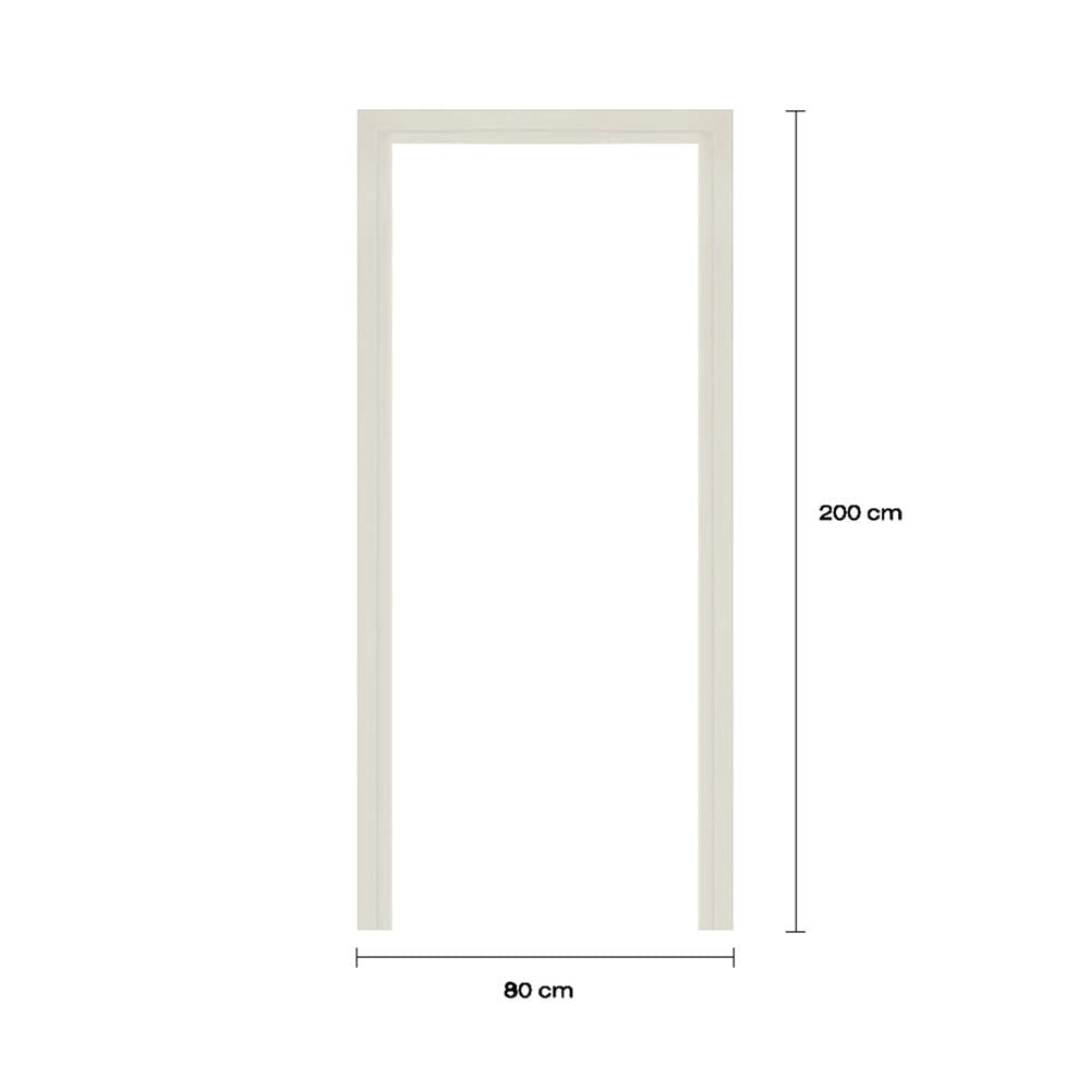 วงกบประตูโพลีสไตรีน LINEDEKOR 80x200 ซม. สีครีม