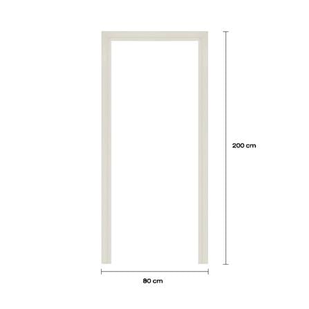 วงกบประตูโพลีสไตรีน LINEDEKOR 80x200 ซม. สีครีม_3