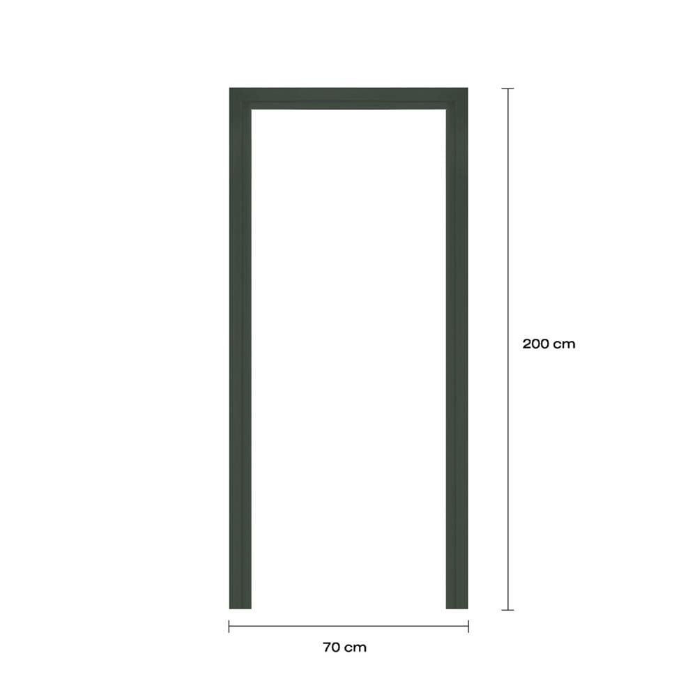 วงกบประตูโพลีสไตรีน LINEDEKOR 70x200 ซม. สีเขียวเข้มอมเทา
