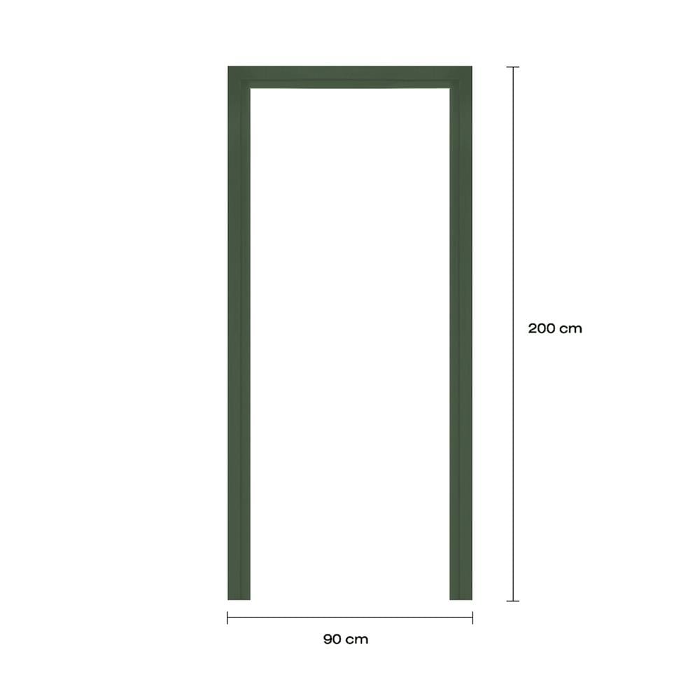 วงกบประตูโพลีสไตรีน LINEDEKOR 90x200 ซม. สีเขียวเข้ม