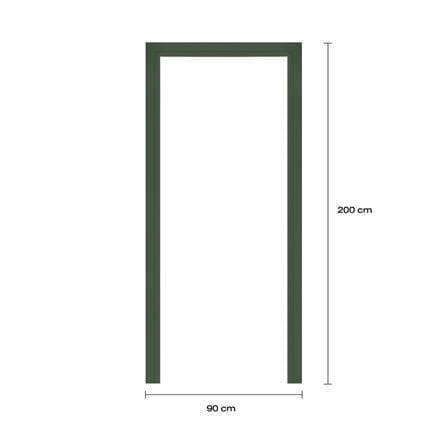 วงกบประตูโพลีสไตรีน LINEDEKOR 90x200 ซม. สีเขียวเข้ม_3
