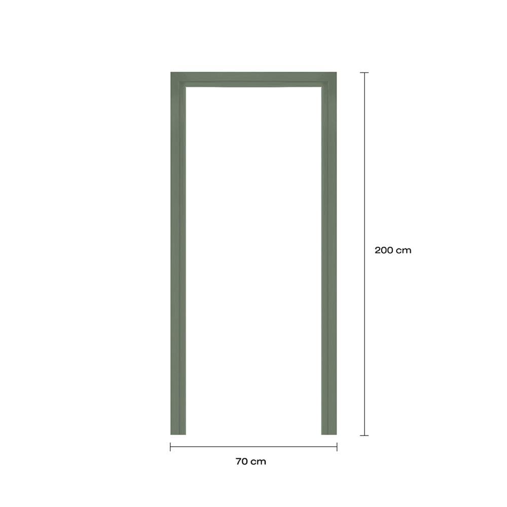 วงกบประตูโพลีสไตรีน LINEDEKOR 70x200 ซม. สีเขียวอ่อนอมเทา