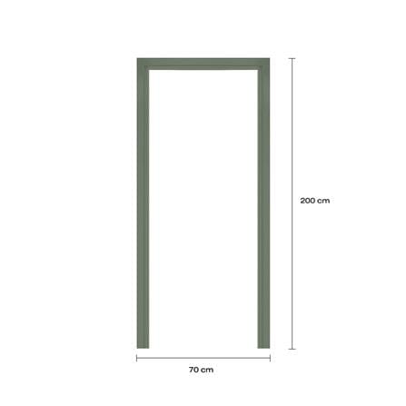 วงกบประตูโพลีสไตรีน LINEDEKOR 70x200 ซม. สีเขียวอ่อนอมเทา_3