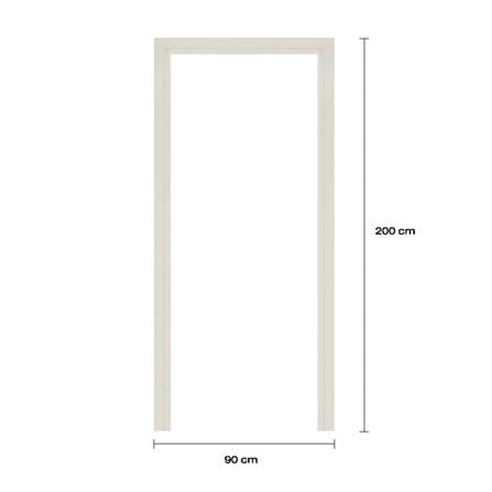 วงกบประตูโพลีสไตรีน LINEDEKOR 90x200 ซม. สีครีม_3
