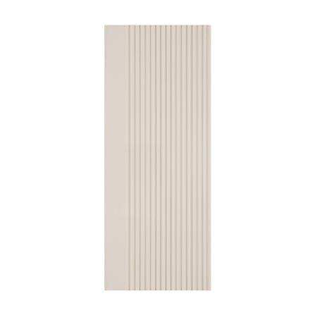 ประตูภายในโพลีสไตรีน ไม่เจาะลูกบิด LINEDEKOR VERTICAL 80x200 ซม. สีครีม