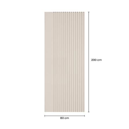 ประตูภายในโพลีสไตรีน ไม่เจาะลูกบิด LINEDEKOR VERTICAL 80x200 ซม. สีครีม_4