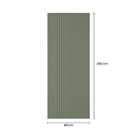 ประตูภายในโพลีสไตรีน ไม่เจาะลูกบิด LINEDEKOR VERTICAL 90x200 ซม. สีเขียวอ่อนอมเทา_4