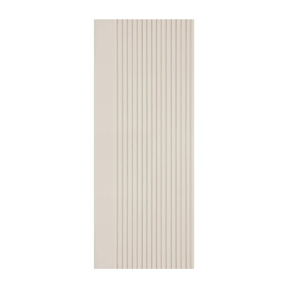 ประตูภายในโพลีสไตรีน ไม่เจาะลูกบิด LINEDEKOR VERTICAL 70x200 ซม. สีครีม