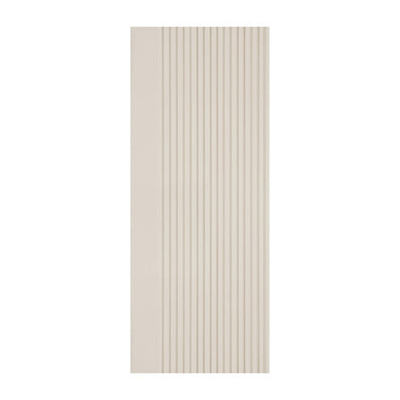 ประตูห้องน้ำโพลีสไตรีน ไม่เจาะลูกบิด LINEDEKOR VERTICAL 70x200 ซม. สีครีม