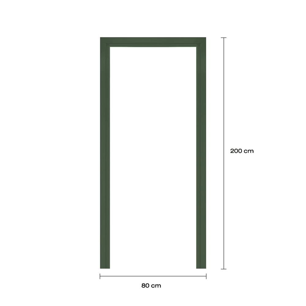 วงกบประตูโพลีสไตรีน LINEDEKOR 80x200 ซม. สีเขียวเข้ม