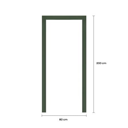 วงกบประตูโพลีสไตรีน LINEDEKOR 80x200 ซม. สีเขียวเข้ม_3
