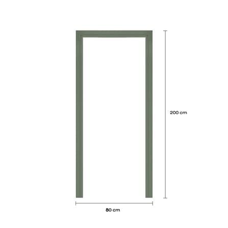 วงกบประตูโพลีสไตรีน LINEDEKOR 80x200 ซม. สีเขียวอ่อนอมเทา_3