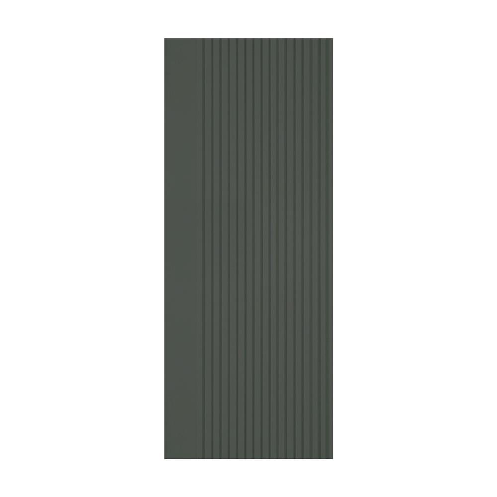 ประตูภายในโพลีสไตรีน ไม่เจาะลูกบิด LINEDEKOR VERTICAL 90x200 ซม. สีเขียวเข้มอมเทา