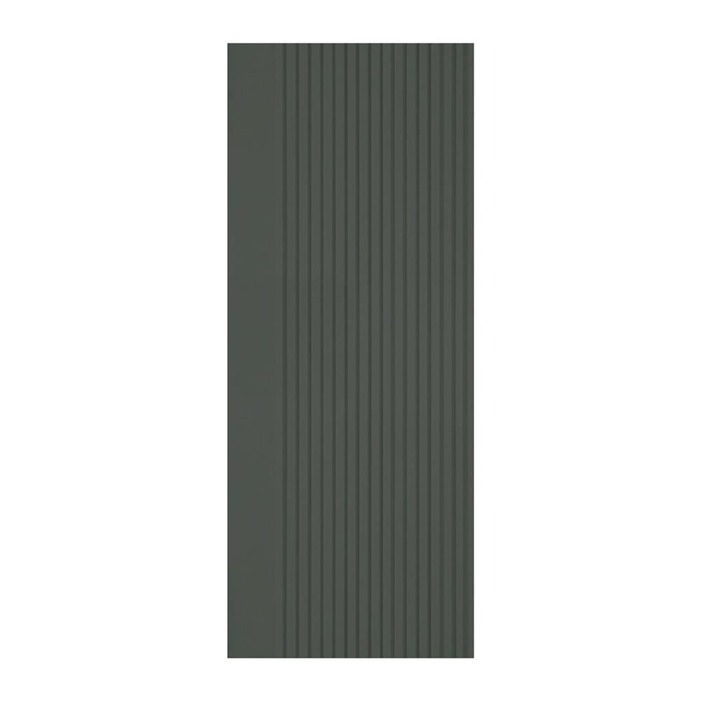 ประตูภายในโพลีสไตรีน ไม่เจาะลูกบิด LINEDEKOR VERTICAL 70x200 ซม. สีเขียวเข้มอมเทา