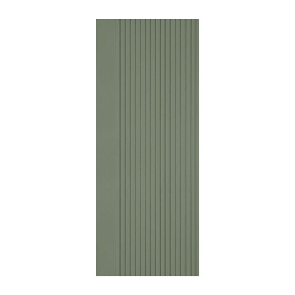 ประตูภายในโพลีสไตรีน ไม่เจาะลูกบิด LINEDEKOR VERTICAL 70x200 ซม. สีเขียวอ่อนอมเทา