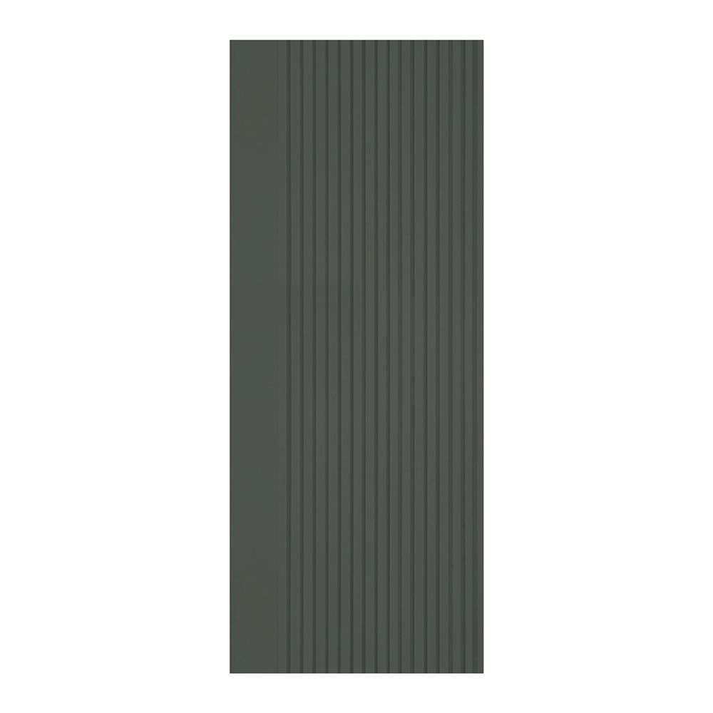 ประตูภายในโพลีสไตรีน ไม่เจาะลูกบิด LINEDEKOR VERTICAL 80x200 ซม. สีเขียวเข้มอมเทา