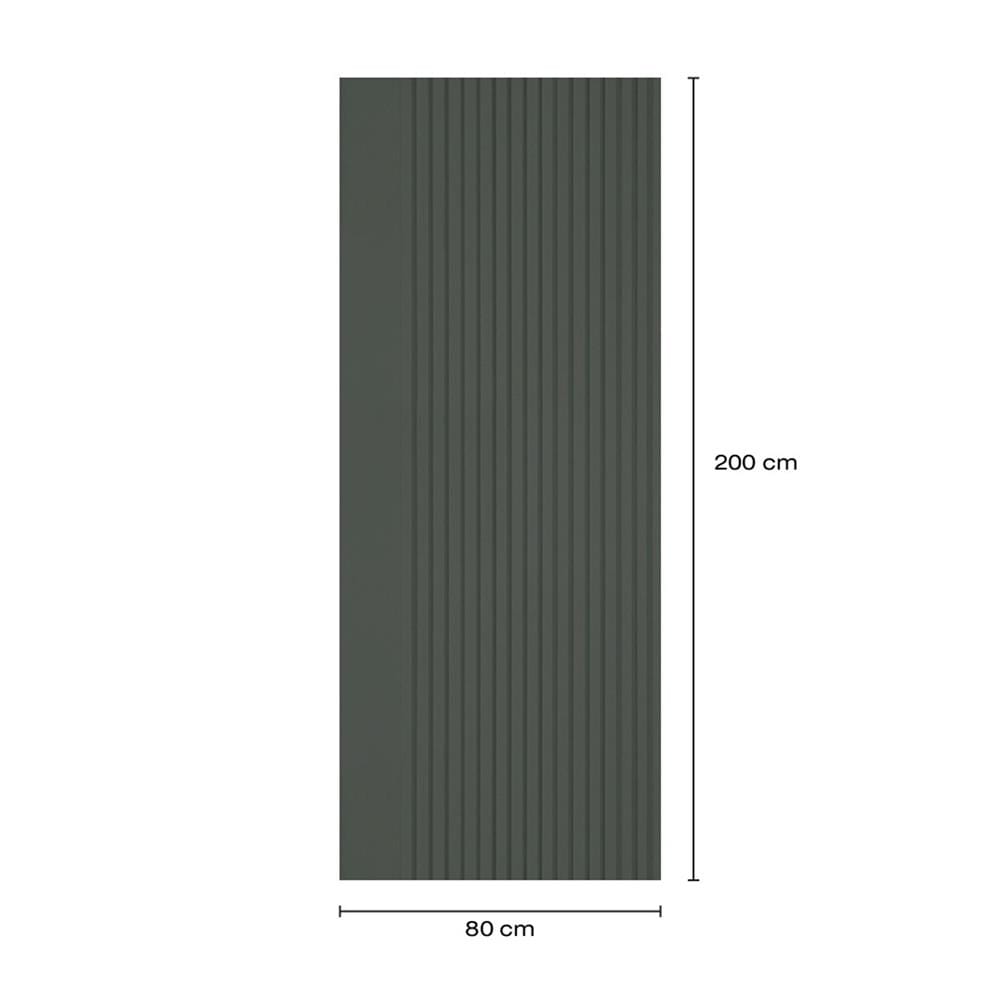 ประตูภายในโพลีสไตรีน ไม่เจาะลูกบิด LINEDEKOR VERTICAL 80x200 ซม. สีเขียวเข้มอมเทา