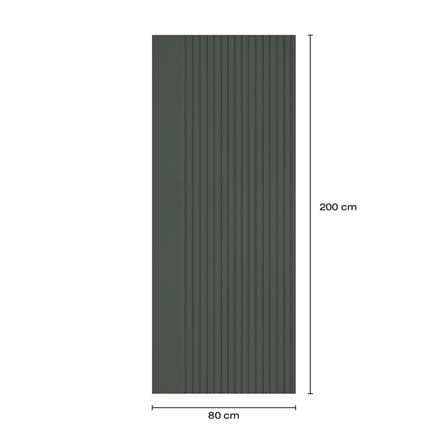 ประตูภายในโพลีสไตรีน ไม่เจาะลูกบิด LINEDEKOR VERTICAL 80x200 ซม. สีเขียวเข้มอมเทา_4