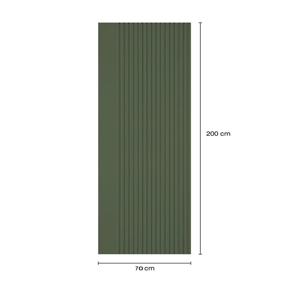 ประตูภายในโพลีสไตรีน ไม่เจาะลูกบิด LINEDEKOR VERTICAL 70x200 ซม. สีเขียวเข้ม