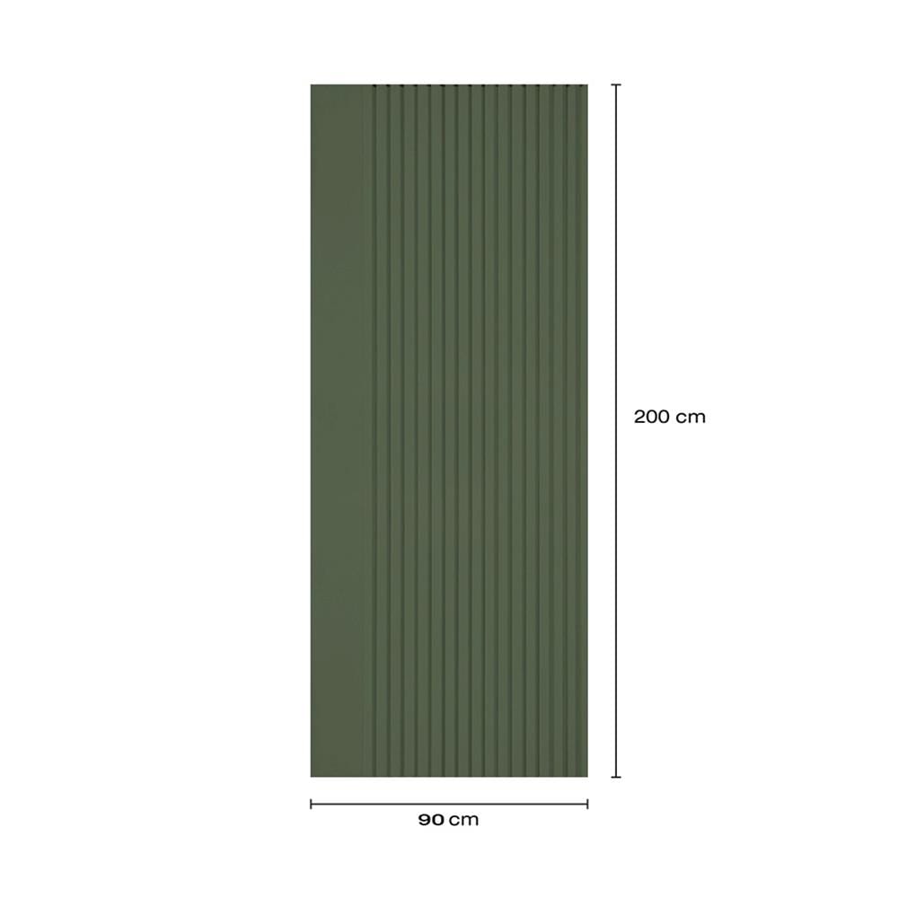 ประตูภายในโพลีสไตรีน ไม่เจาะลูกบิด LINEDEKOR VERTICAL 90x200 ซม. สีเขียวเข้ม