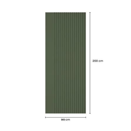 ประตูภายในโพลีสไตรีน ไม่เจาะลูกบิด LINEDEKOR VERTICAL 90x200 ซม. สีเขียวเข้ม_4