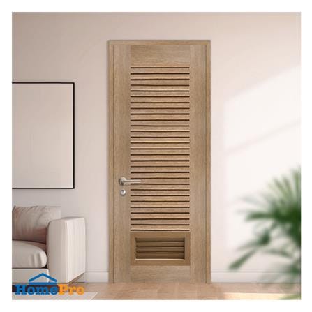ประตูห้องน้ำโพลีสไตรีน ไม่เจาะลูกบิด LINDEKOR SIMPLE 80x200 ซม. สีสักด้าน (เปิดด้านขวา เข้าด้านใน)_2
