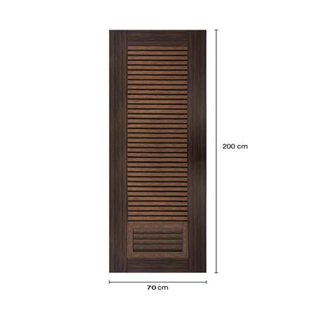 ประตูห้องน้ำโพลีสไตรีน ไม่เจาะลูกบิด LINDEKOR SIMPLE 70x200 ซม. สีโรสวู้ด (เปิดด้านขวา เข้าด้านใน)_5