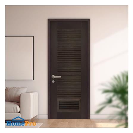 ประตูห้องน้ำโพลีสไตรีน ไม่เจาะลูกบิด LINDEKOR SIMPLE 70x200 ซม. สีโอ๊ค (เปิดด้านขวา เข้าด้านใน)_2