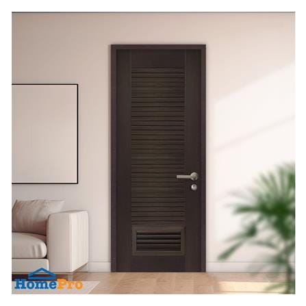 ประตูห้องน้ำโพลีสไตรีน ไม่เจาะลูกบิด LINDEKOR SIMPLE 80x200 ซม. สีโอ๊ค (เปิดด้านซ้าย เข้าด้านใน)_2