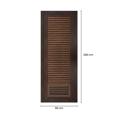 ประตูห้องน้ำโพลีสไตรีน ไม่เจาะลูกบิด LINDEKOR SIMPLE 80x200 ซม. สีโรสวู้ด (เปิดด้านขวา เข้าด้านใน)_5