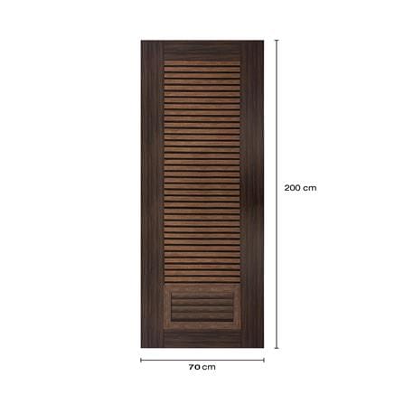 ประตูห้องน้ำโพลีสไตรีน ไม่เจาะลูกบิด LINDEKOR SIMPLE 70x200 ซม. สีโรสวู้ด (เปิดด้านซ้าย เข้าด้านใน)_5